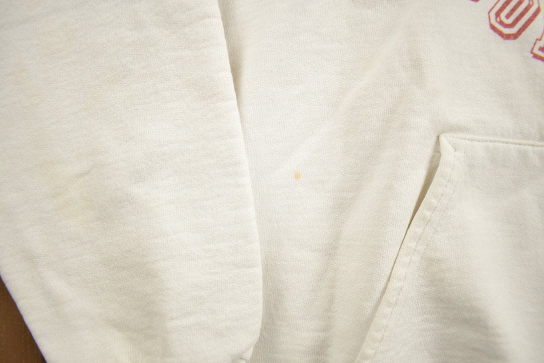 Vintage 1990s Bianchi College Hong Kong Front Pocket Collegiate Hoodie Sweatshirt