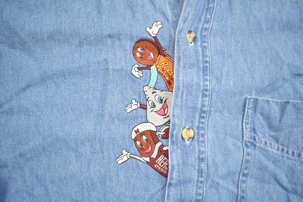 Vintage 1990s Hersheys Chocolate Button Up Shirt