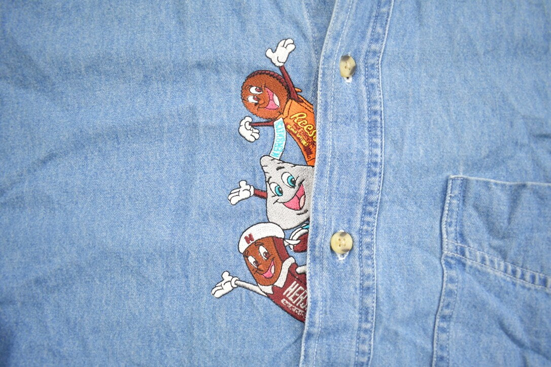 Vintage 1990s Hersheys Chocolate Button Up Shirt