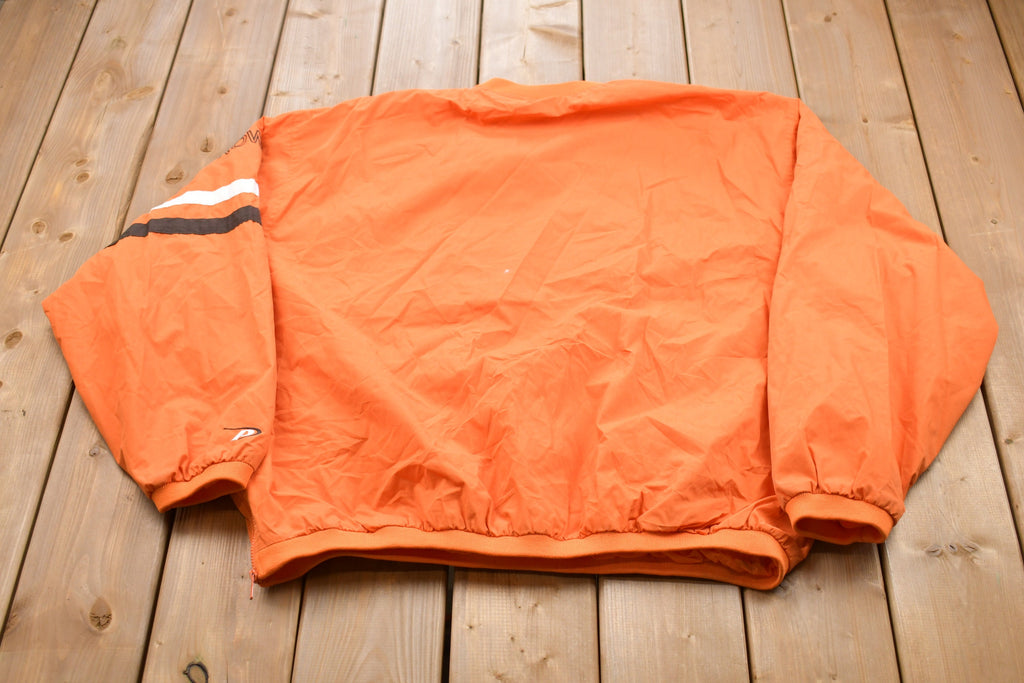 Vintage 1990s Cleveland Browns NFL Pullover Windbreaker Jacket