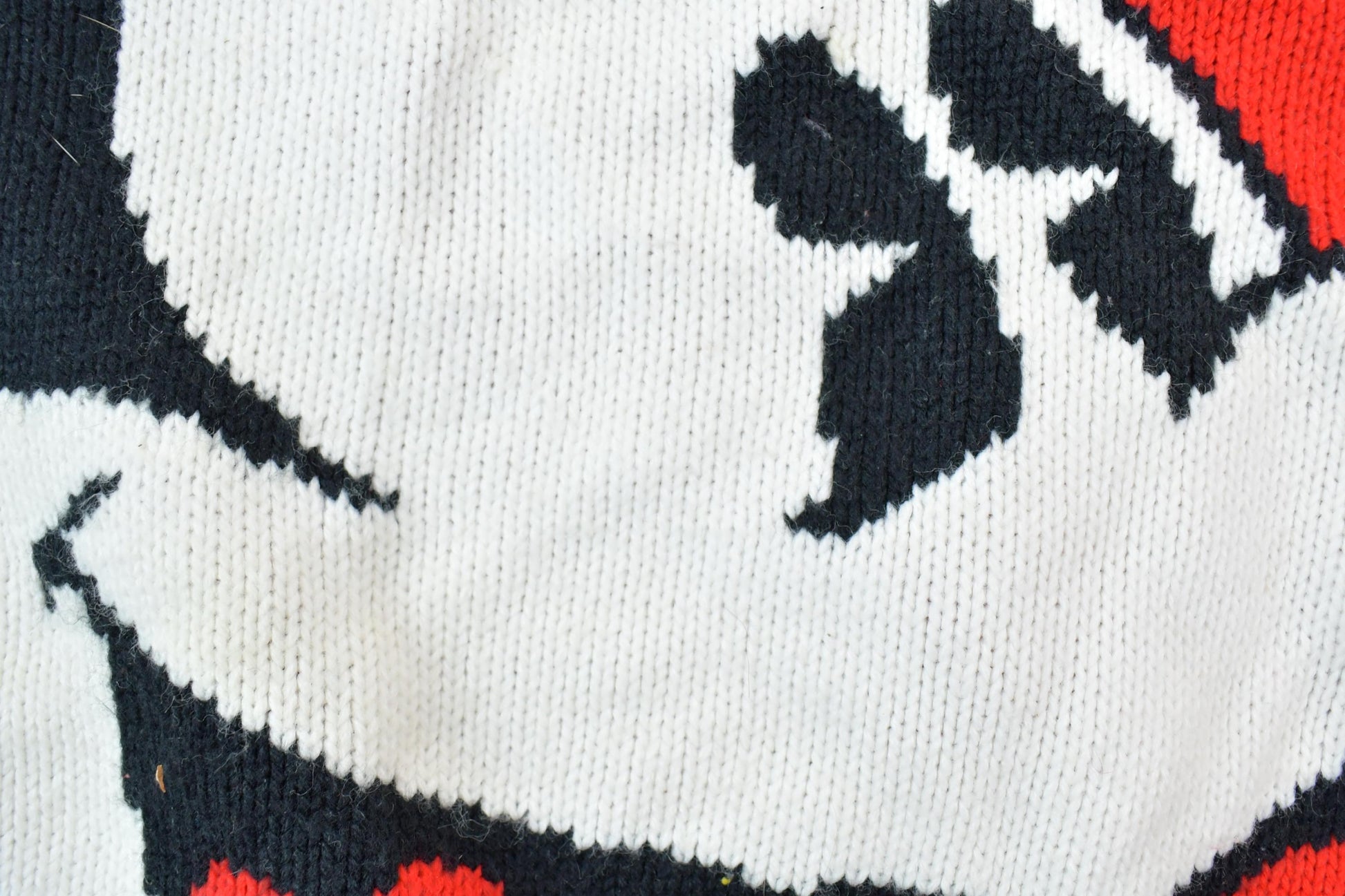 Vintage 1980s Mickey Mouse Disney Knit Crewneck / Vintage Sweatshirt / Vintage Disney / Mickey / Embroidered / Made In USA