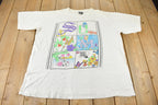 Vintage 1990s Summer Single Stitch Graphic T-Shirt Size 4XL