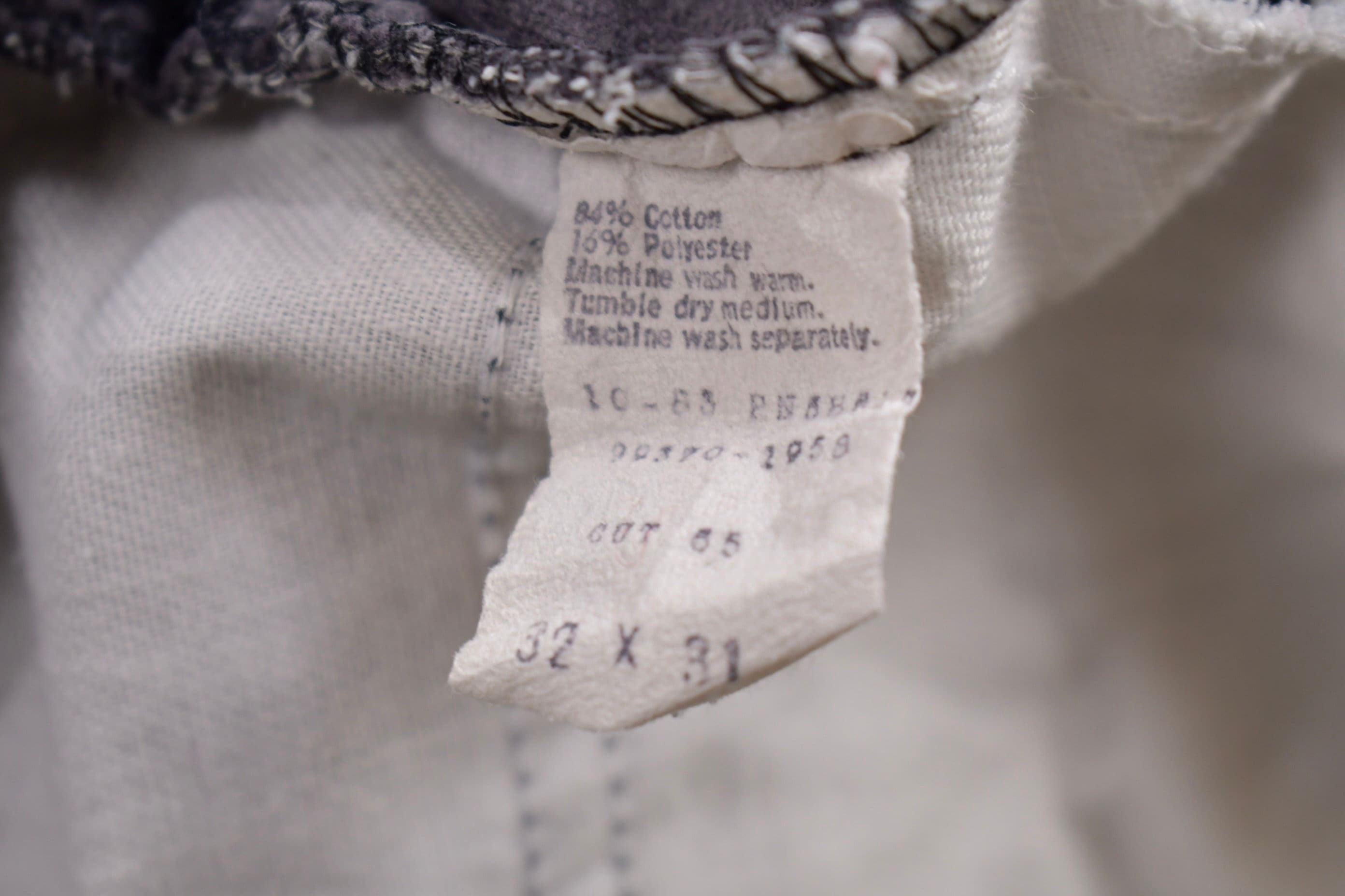 Vintage 1970s Gap Pioneer Grey Corduroy Trousers Size 31 x 28.5