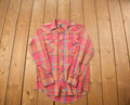 Vintage 1990s Wrangler Plaid Flannel Button Up Shirt