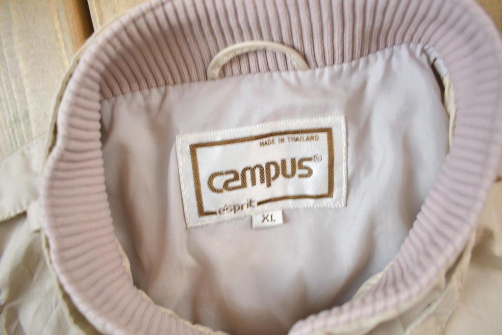 Vintage 1980s Esprit Campus Windbreaker Bomber Jacket