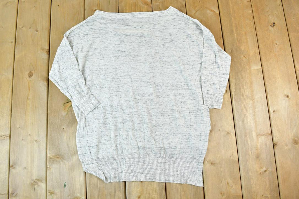 Women Vintage Vigoss Y2K Light Sweater / Vigoss Grunge Skull Print / Contrast Stitch / Internet Famous Clothing / Over Dyed