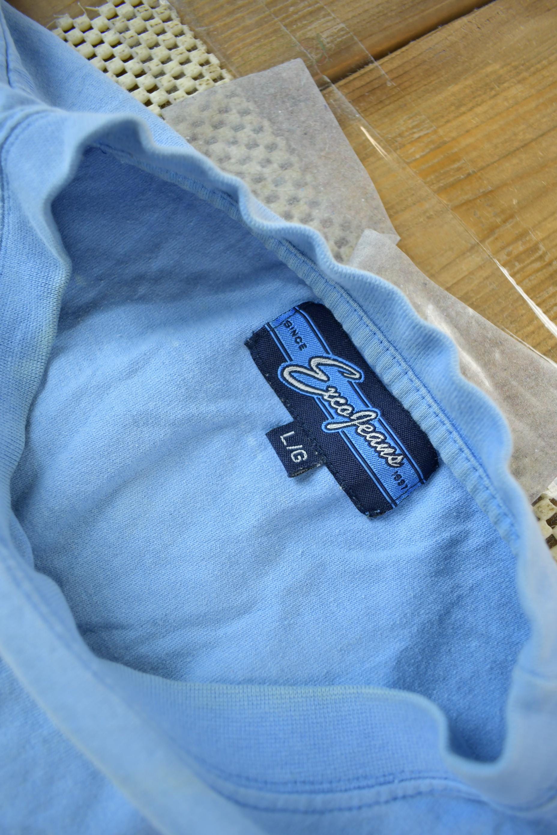 Vintage Y2K Exco Jeans Color Block T-Shirt