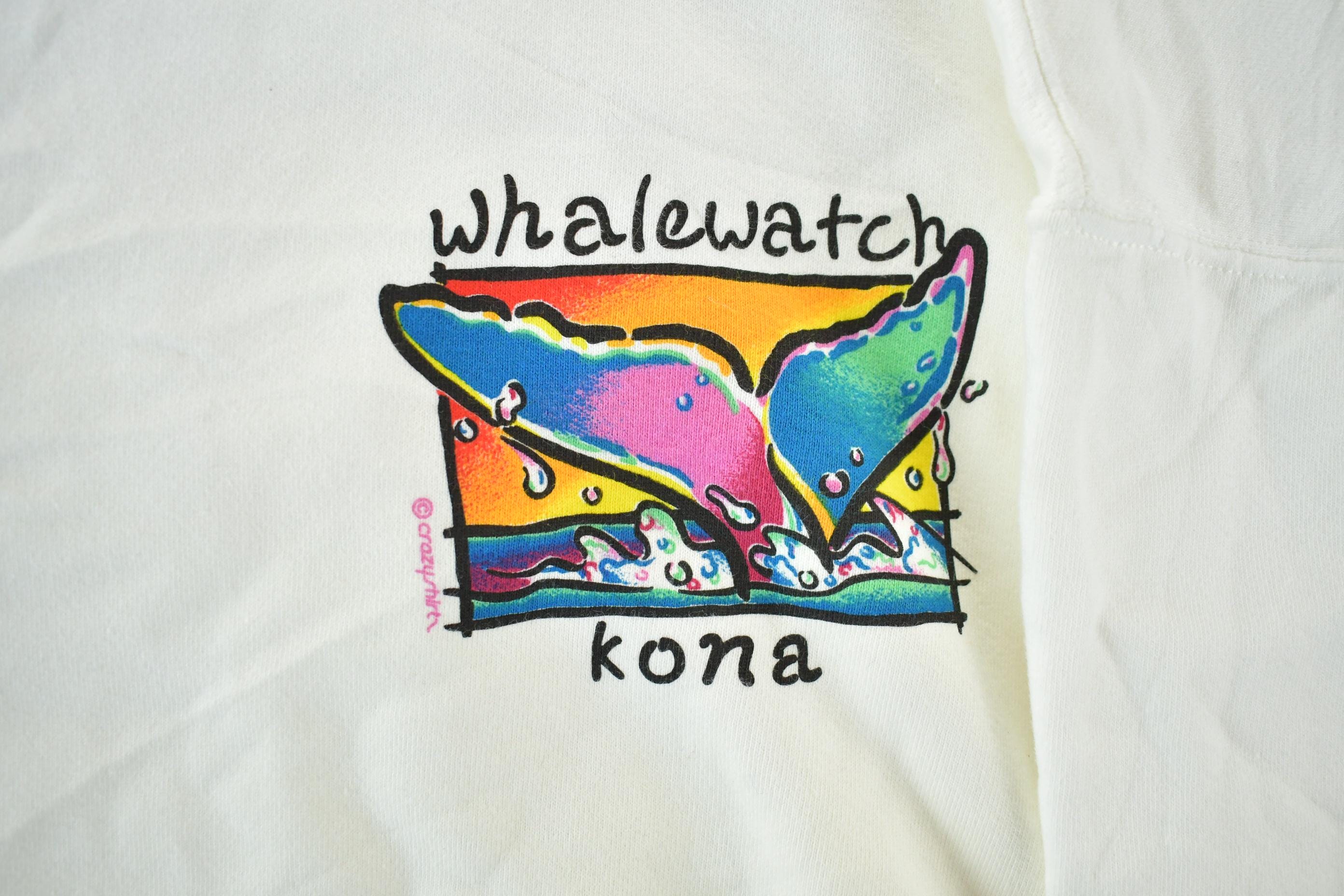 Vintage 1990s Whalewatch Kona Crewneck Sweatshirt