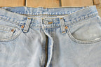 Vintage 1990s Levi's Distressed 550 Relaxed Fit Denim Jeans Men's 33 x 33 / 90s Levi's / Blown Out Sun Faded Jeans
