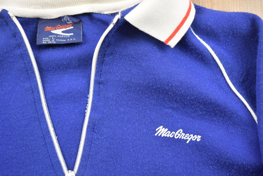 Vintage Macgregor Zip Up Knitted Sweater