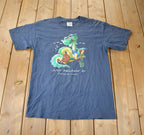 Vintage 1990s Just Relaxin In Souvenir Summerland Canada Travel T Shirt Made In USA