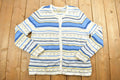 Vintage 1990s Appleseeds Knit Zip Up Cardigan Sweater