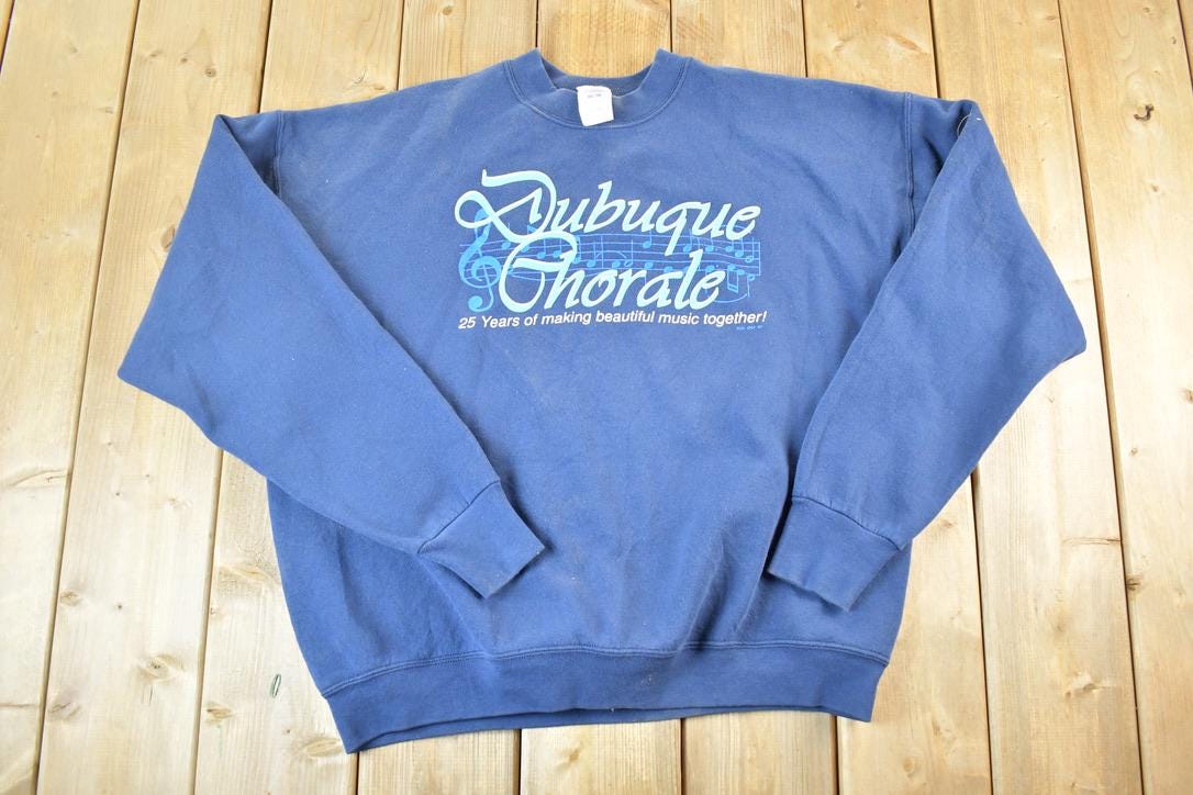 Vintage 1990s Dubuque Chorale Crewneck Sweatshirt Mens L
