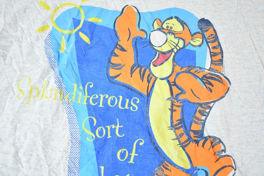 Vintage 1990s Tigger Splendiferous Day Disney Cartoon Promo T-Shirt Mens XL