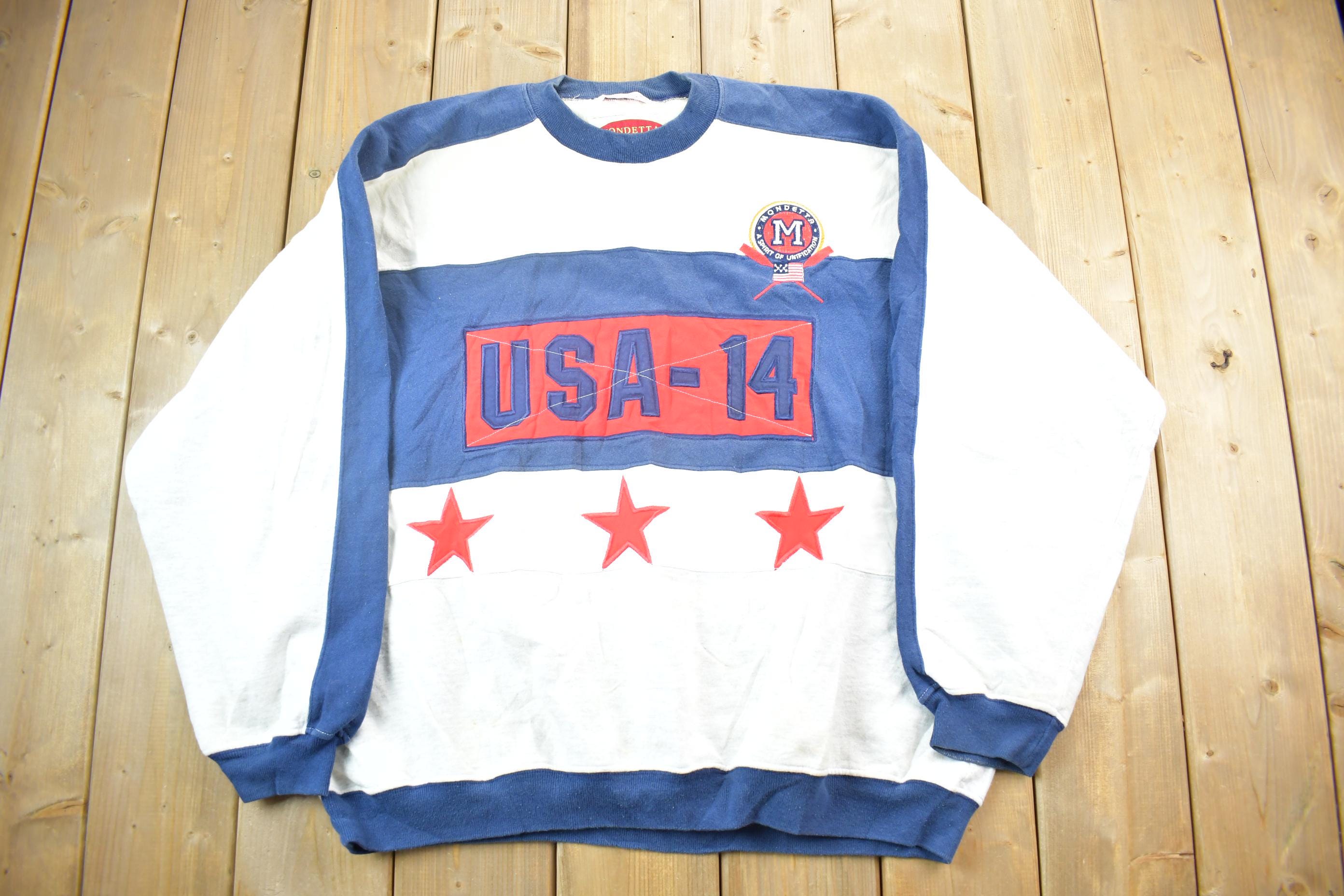 Vintage 1990s Mondetta USA 14 Sport Crewneck Sweatshirt