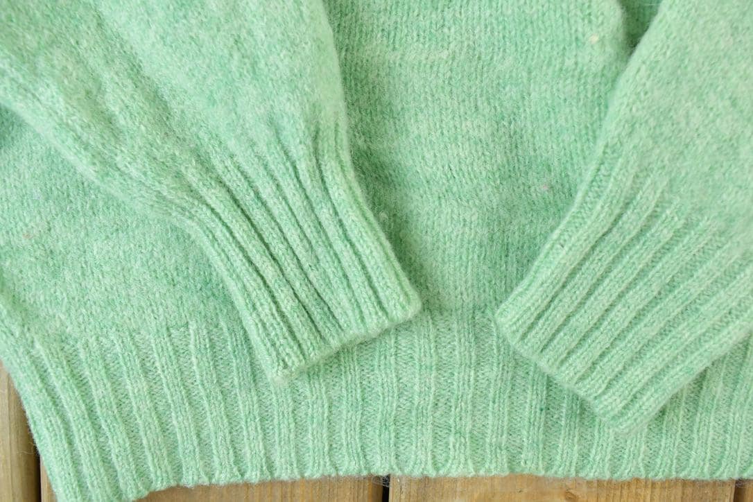 Vintage 1990s 100% Real Shetland Wool Knit Sweater