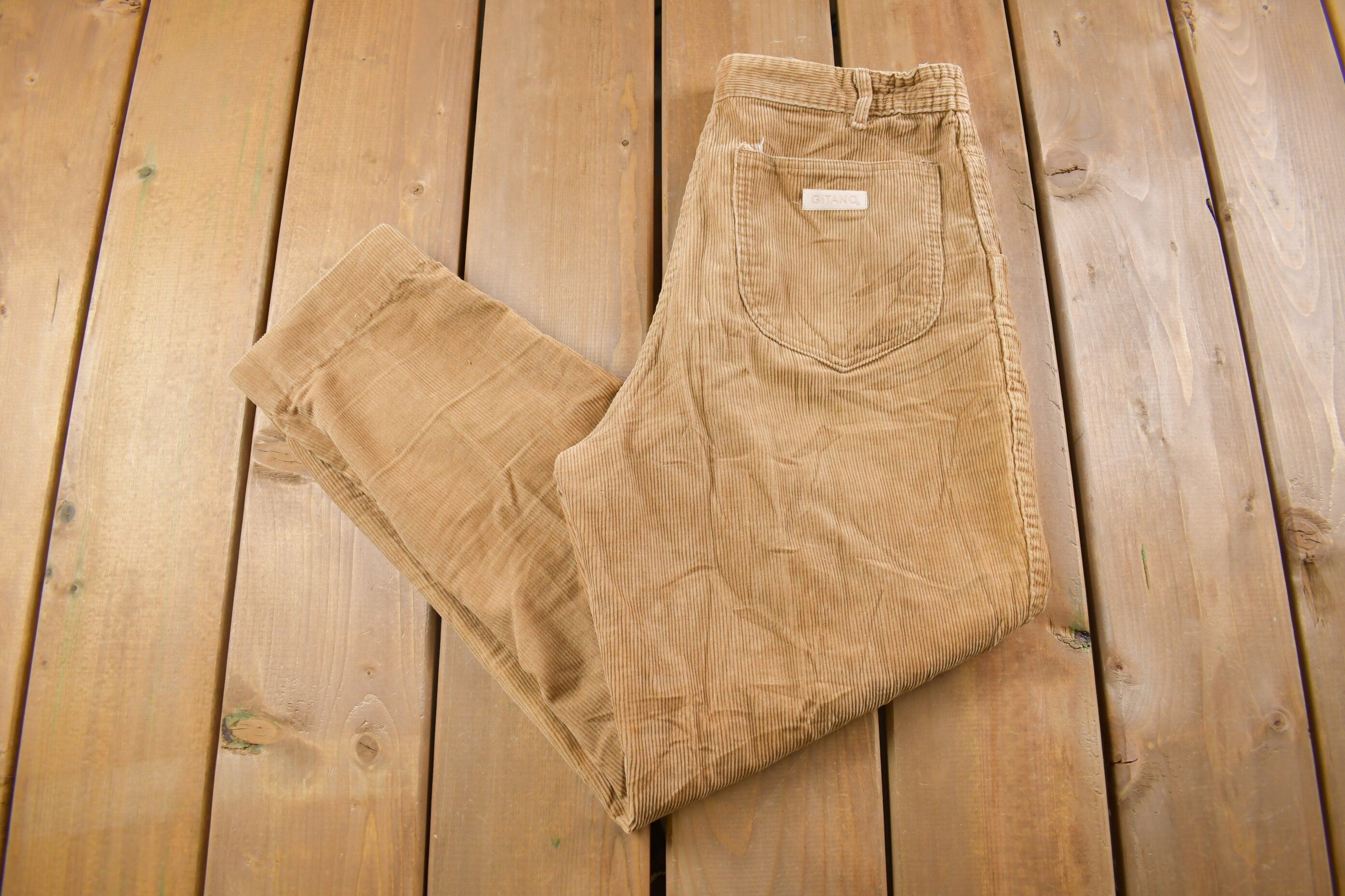 Vintage 1990's Gitano Corduroy Pants 28 x 26