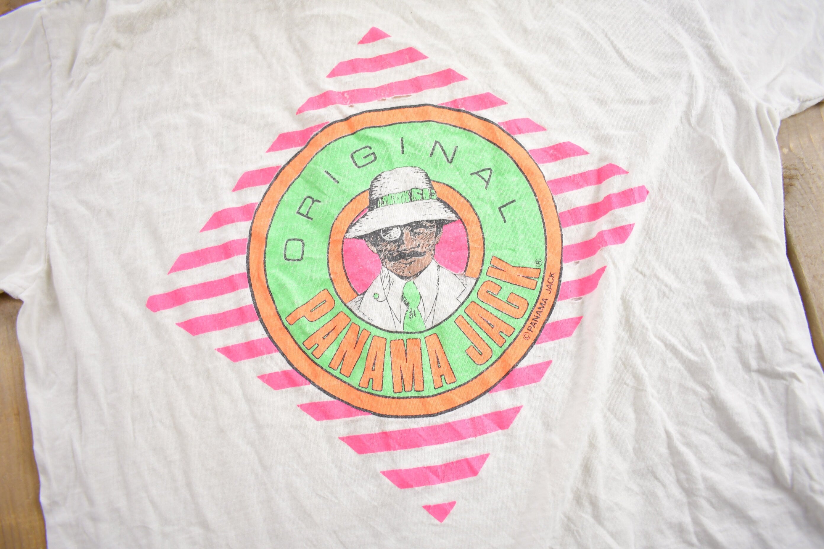Vintage 1980s Panama Jack Tropical Graphic T-Shirt