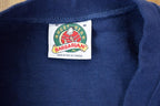 Vintage 1990s Pickering College Heavy Knit Barbarian Cardigan Collegiate Embroidered Knit