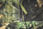 Vintage 1990s Trail Crest AOP Woodland Camo Quarter Zip Fleece Outdoorsman Sweater Men's XL