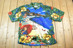 Vintage 1990s Reservoir Hawaiian AOP Button Up Shirt Mens L
