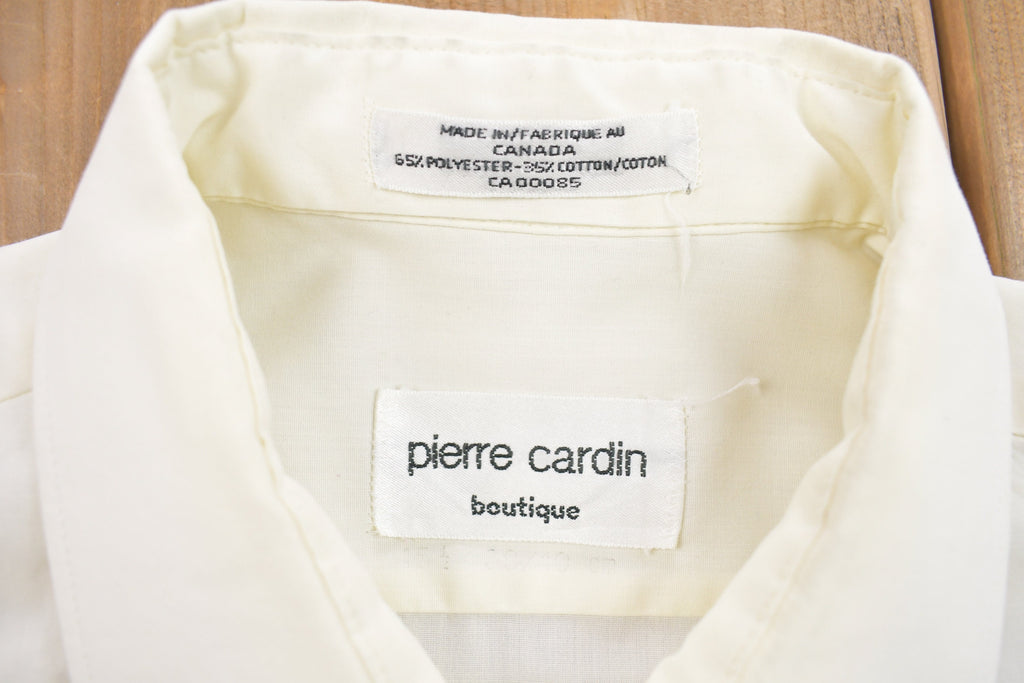 Vintage 1990s Pierre Cardin Button Up Dress Shirt