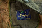 Vintage 1980s Green Shearling Leather Jacket