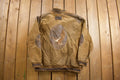 Vintage 1980s Suede Leather Embroidered Jacket