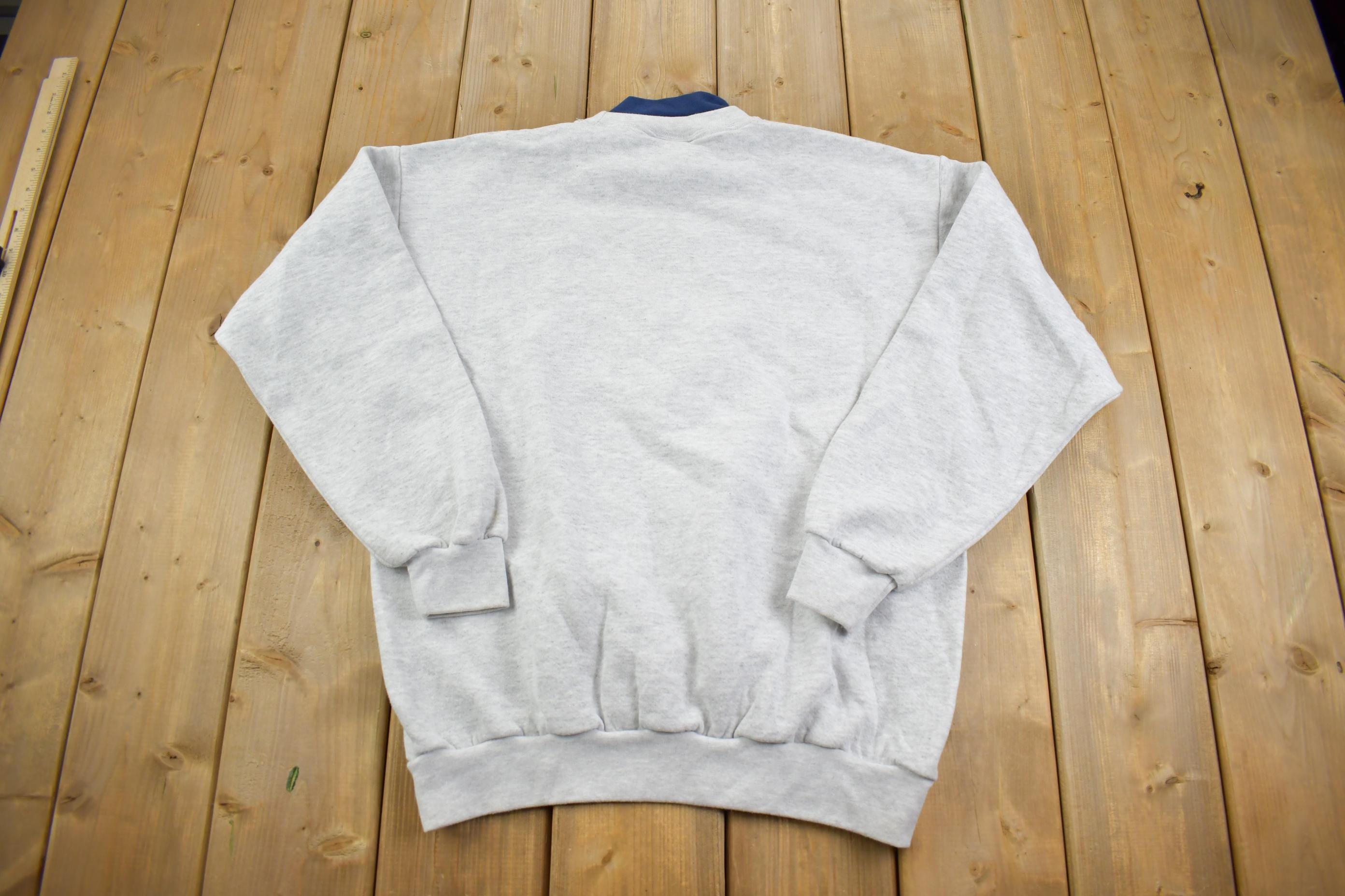 Vintage 1990s University Of Michigan Crewneck Made In USA - Large