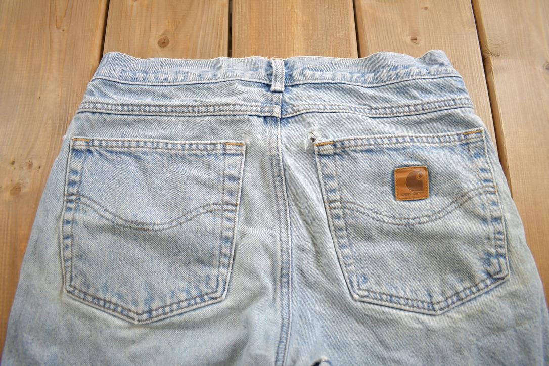 Vintage 1990s Carhartt Light Wash Jeans Size 31x30