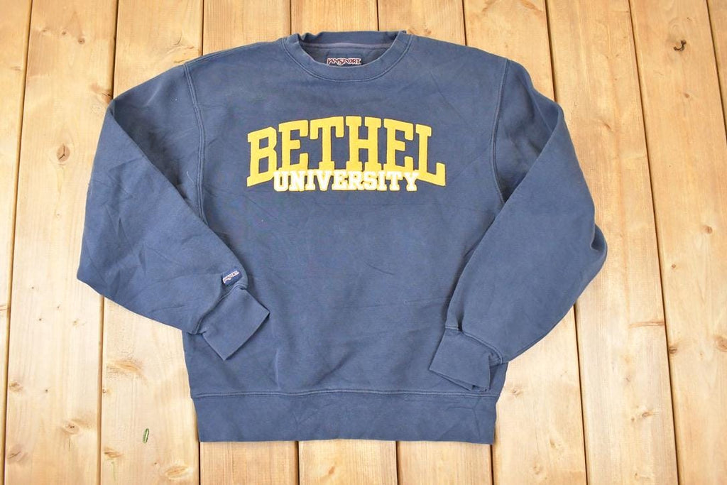 Vintage 1990s Jansport Bethel University Embroidered Crewneck Sweater Mens S