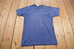 Vintage 1980s Blank Small Stains Pocket T Shirt