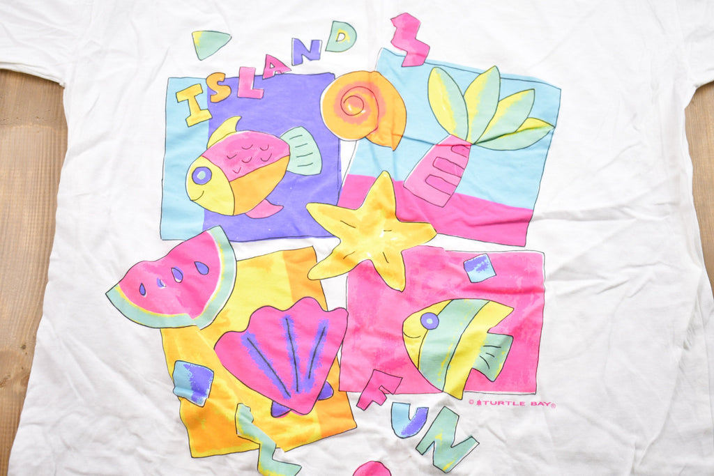 Vintage 1990s Island Fun Graphic T-Shirt