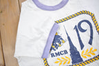 Vintage 1960s 19th Seabees RMCB Graphic Ringer T Shirt Militaria