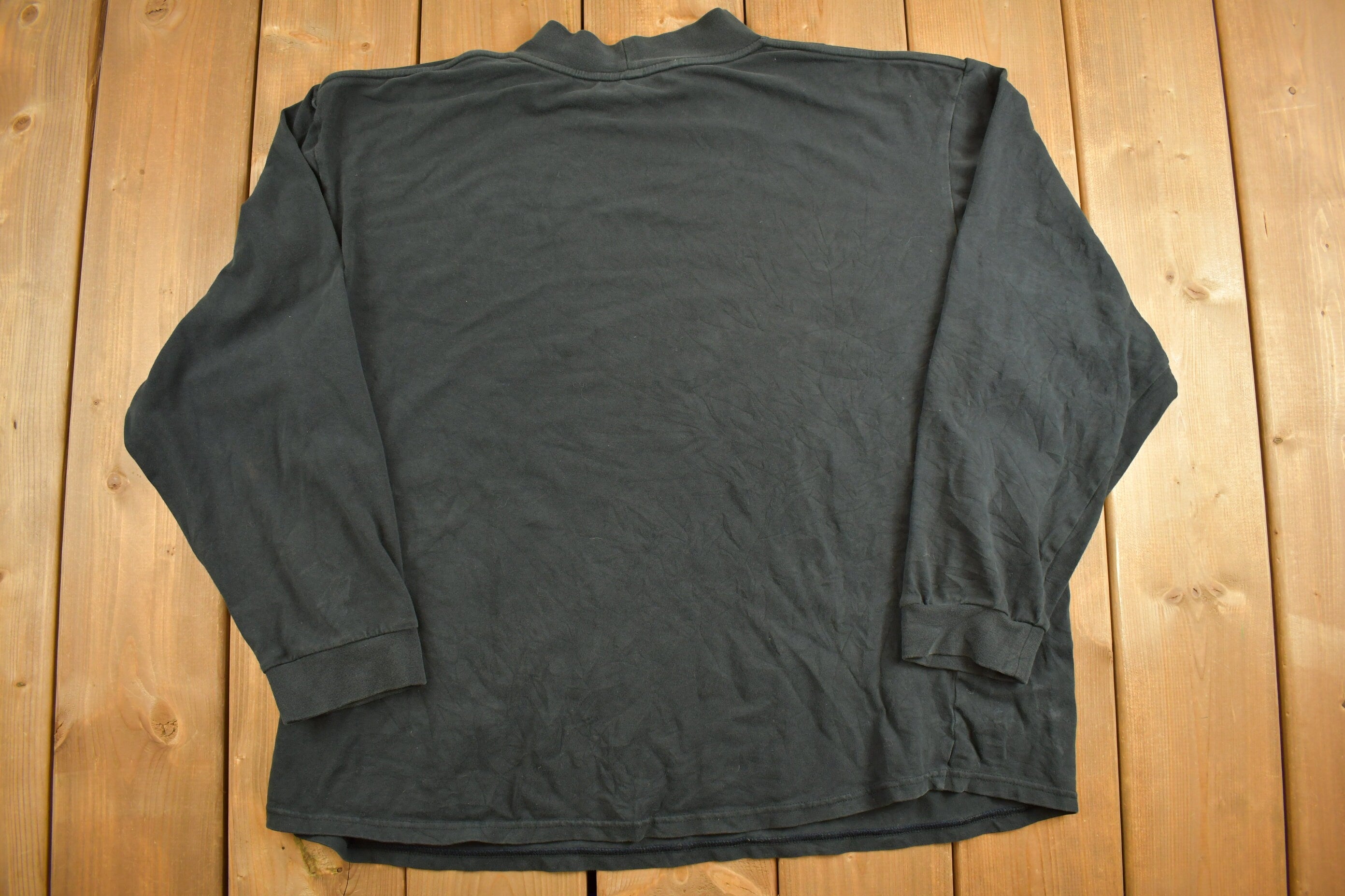 Vintage Y2K Nike Mini Swoosh Black Mock Neck Shirt
