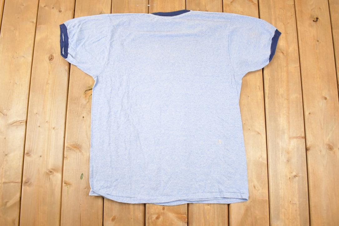 Vintage 1980s Olympia Resort And Spa Souvenir Travel Ringer T-Shirt Men's L