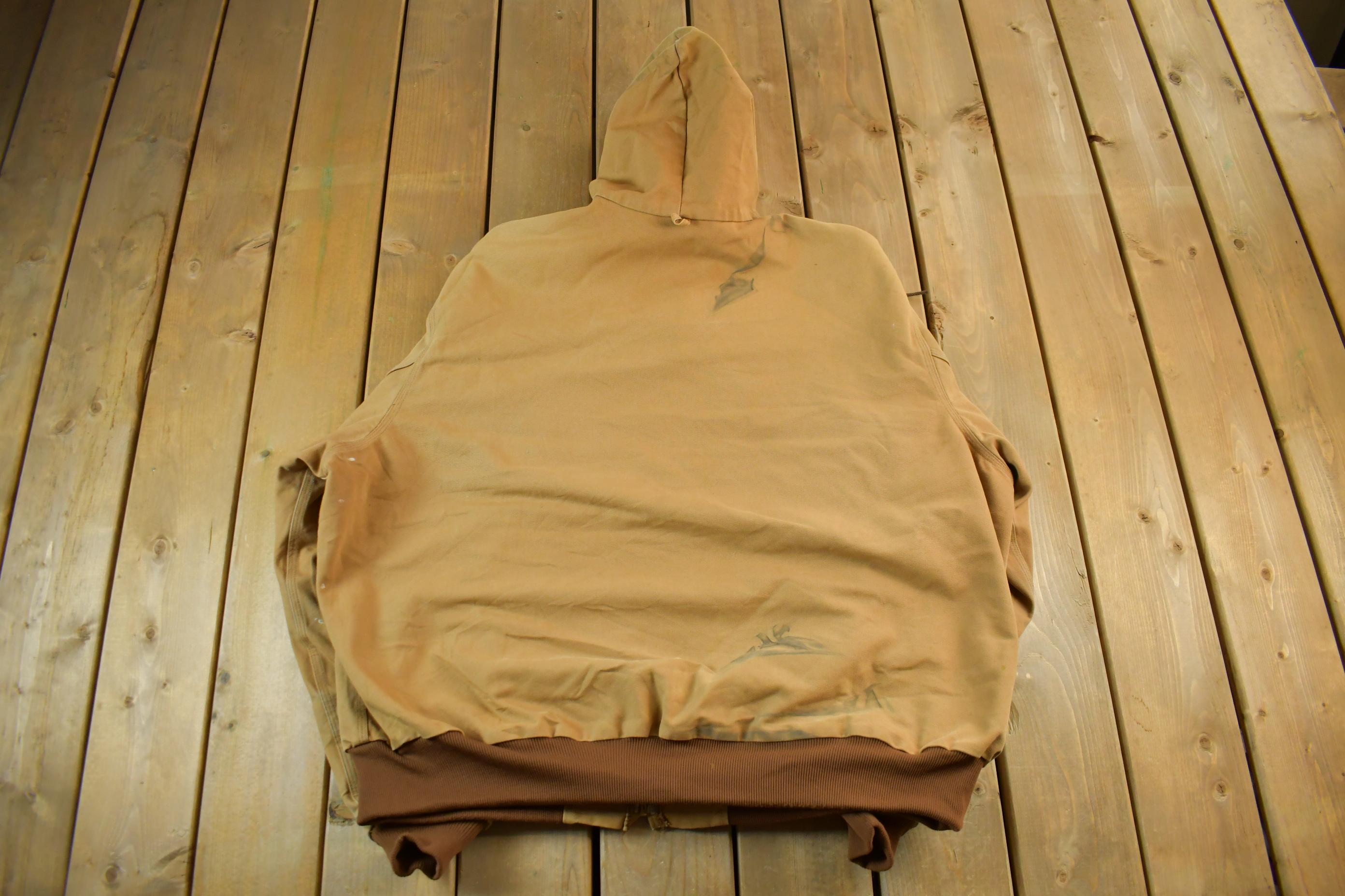 Vintage 1990s Carhartt Hooded Jacket 4XL