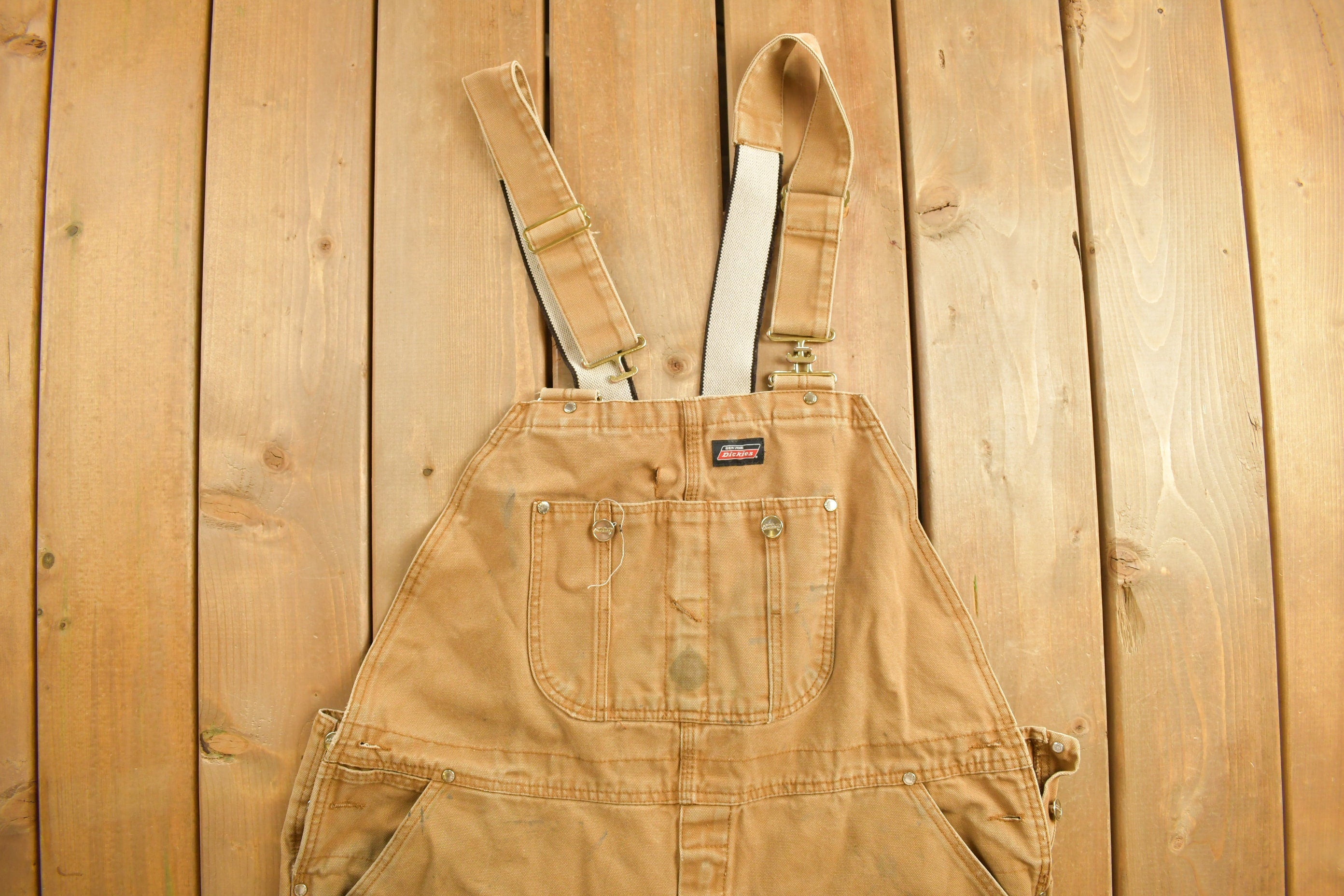 Vintage 1990s Dickies Canvas Overalls size 44 x 29  Vintage Overalls  Streetwear  Vintage Workwear  Dickies
