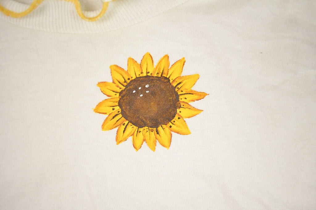 Vintage 1990s Single Sunflower Graphic T Shirt