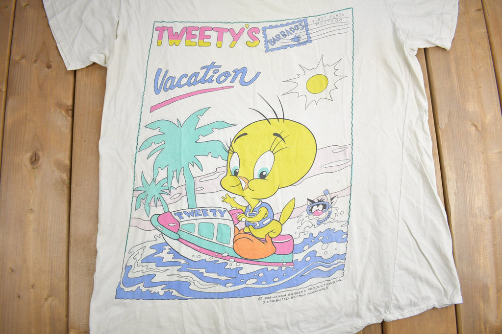 Vintage 1989 Looney Tunes Tweety's Vacation T-Shirt