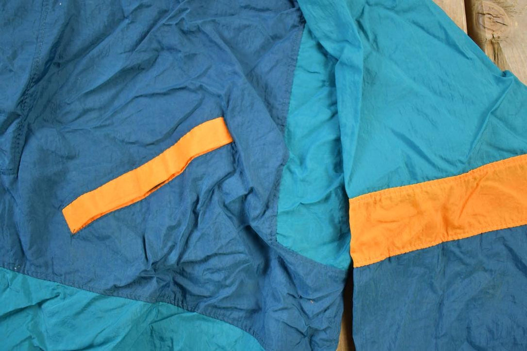 Vintage 1990s Puma Full Zip Colour Block Windbreaker Jacket