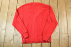 Vintage 1970s Lord James Knit Perfect Mild Distress Cardigan Sweater Made In USA