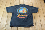 Vintage 1990s Single Stitch B-17 Flying Fortress Military Graphic T-Shirt