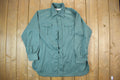 Vintage 1990s Blank Green Button Up Shirt