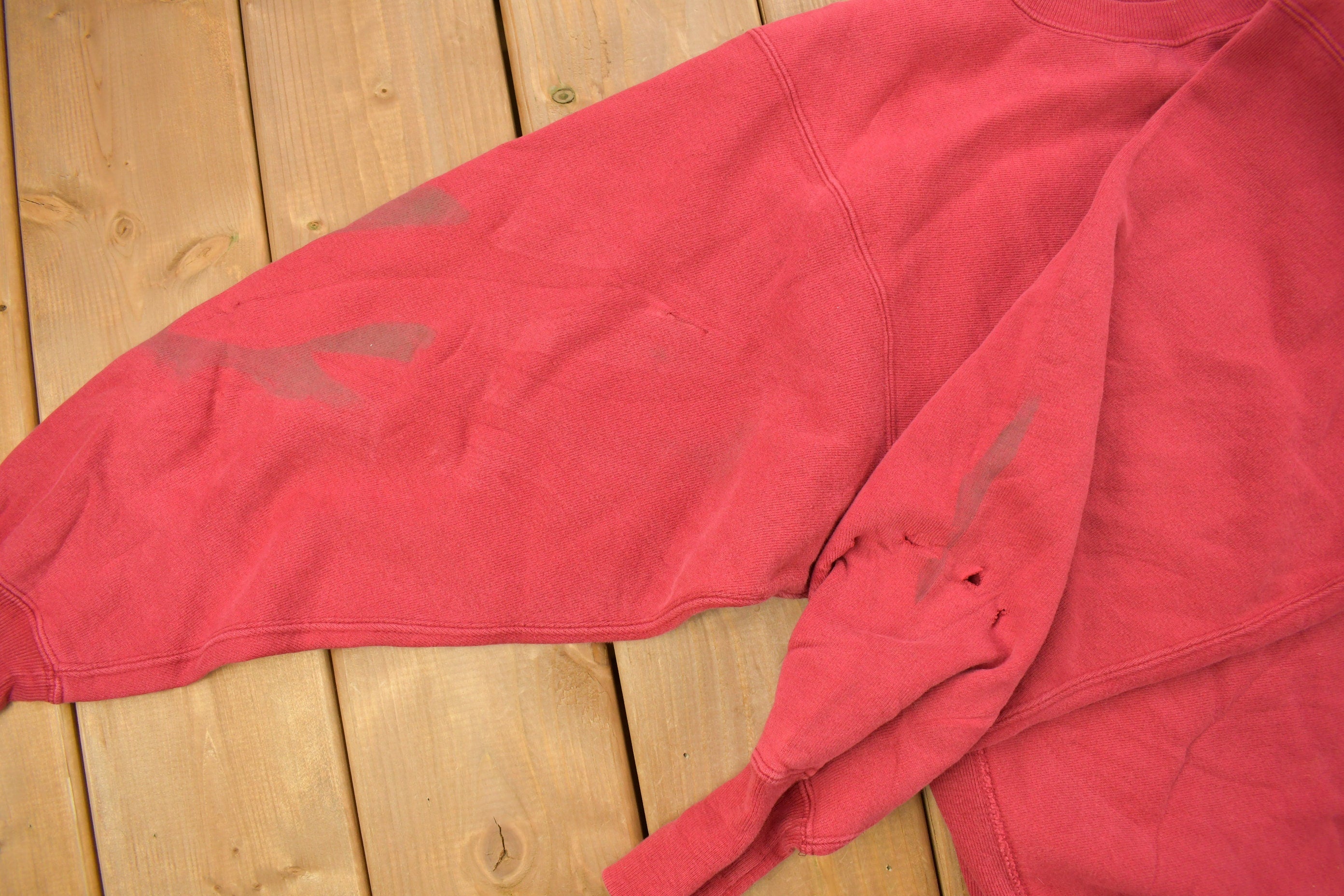 Vintage 1990s Red Champion Reverse Weave Crewneck