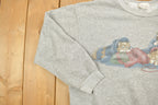 Vintage 1990s Cute Cats Sleeping Crewneck Sweater
