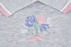 Vintage 1990s Jaclyn Smith Sport Flower Collared Sweatshirt