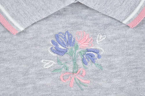 Vintage 1990s Jaclyn Smith Sport Flower Collared Sweatshirt  90s Crewneck  Nature  Animals  Vintage Sweatshirt  Cute  Streetwear