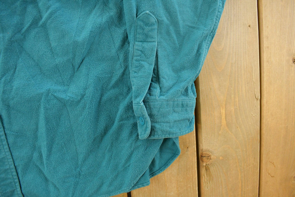 Vintage 1990s L.L. Bean Chamois Cloth Button Up Shirt Men's L