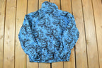 Vintage 1990s Sportrend Abstract 90s Pattern Full Zip Windbreaker Spring Jacket